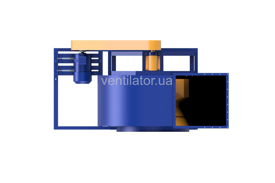 ВЦ 4-75 №12,5 з ел.двигуном АІР 132 М6 7,5 кВт 1000 об./хв, виконання 5