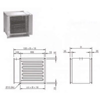 Electrical heaters Systemair - RBK, for square circuits RBK 50/21 400V/3 Duct heater
