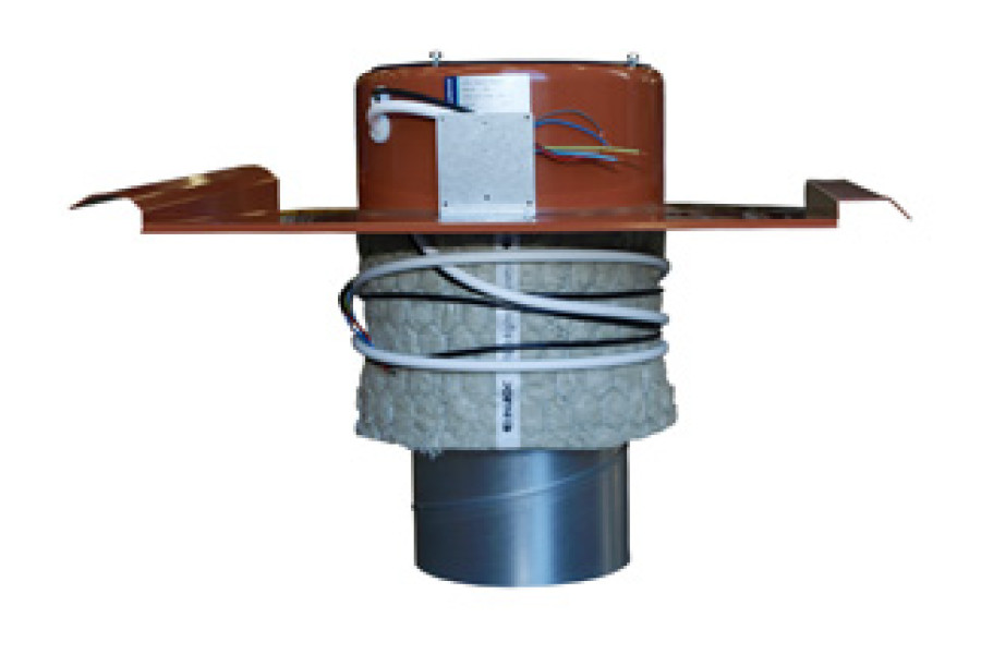 Roof sockets Systemair TOB 200-315 Roof curb Red