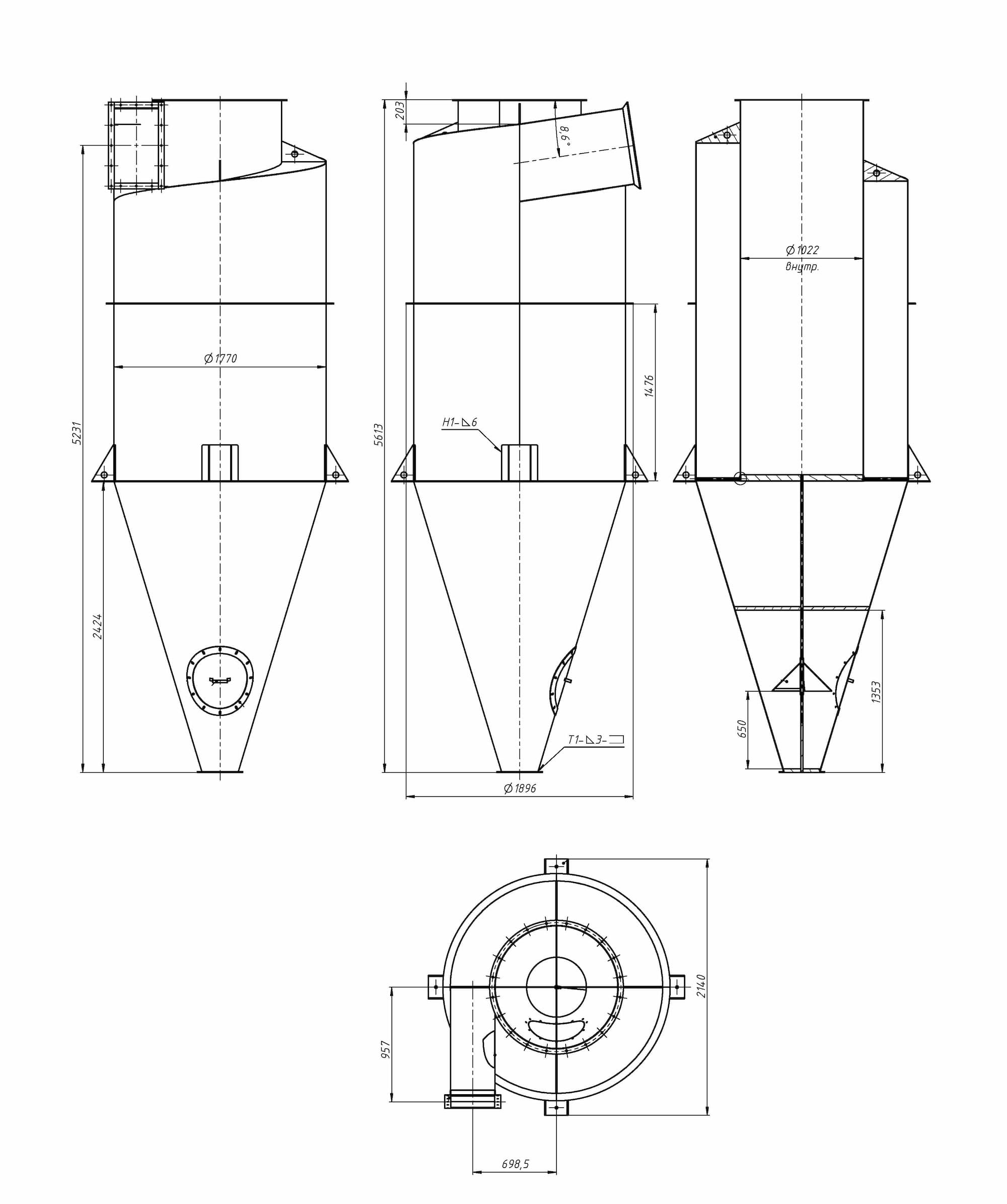 Overall dimensions COL-15
