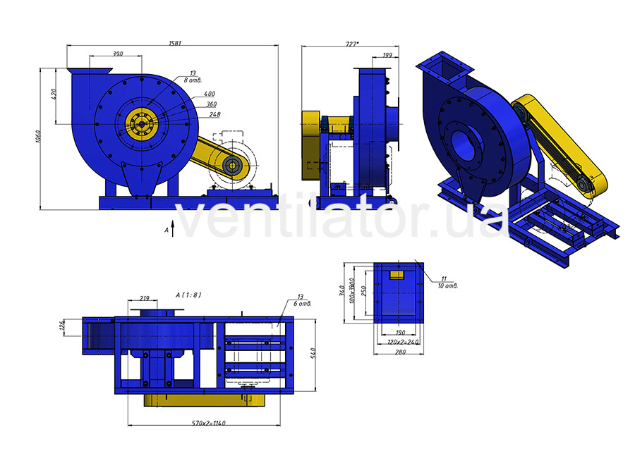 Aerodynamic characteristics VC 6-28 (VR 120-28) #6.3 w/motor AIR 180 M2 30 kW 3000 rpm