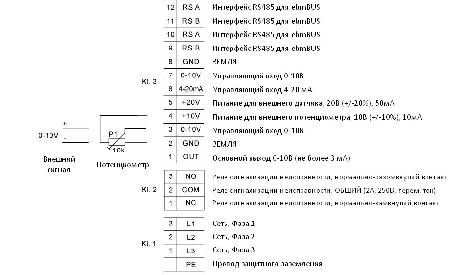 Схема подключения