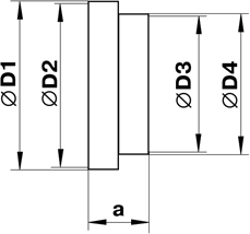 Габаритные размеры редуктора 216 Редуктор d125/d120