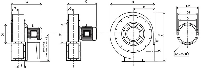 Габаритні розміри Soler&Palau CBTR/2-501-7,5 VE