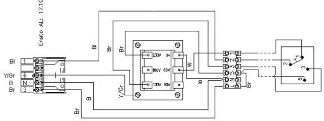 Технические характеристики Systemair CTK/B/S Contr switch w trafo