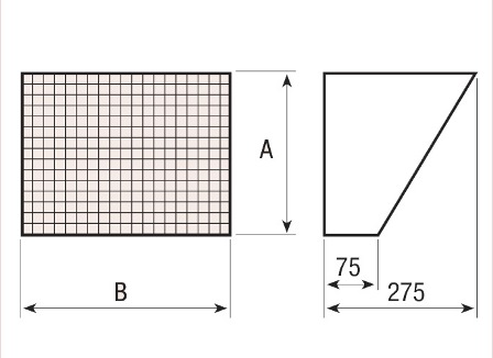 Габаритні розміри решітки S&P CVA-10