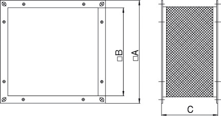 Габаритные размеры Systemair DSK 70 Flexible Connection