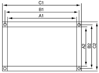 Габаритные размеры Systemair GFL 70-40 Counter flange