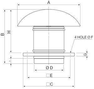 Габаритные размеры Soler&Palau TH-500/160 (230-240V50Y60HZ)