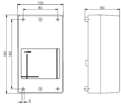 Габаритные размеры Systemair PKE-2,5V Speed Controller