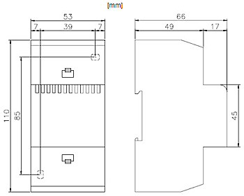 Габаритные размеры Systemair PSS20 Transformer 24V