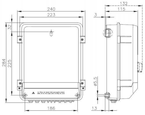 Габаритные размеры Systemair RETP 10 Temp/Pressure Regulator