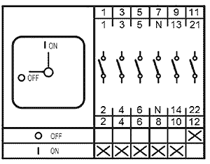 Подключение Systemair REV-5POL/05 ON/OFF