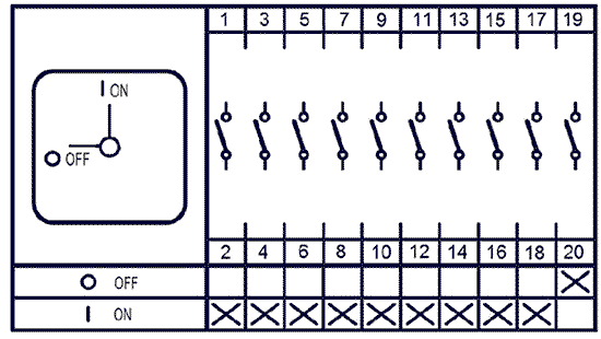 Подключение Systemair REV-9POL/12 ON/OFF