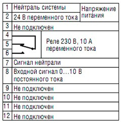Схема подключения Systemair SC1/D Threshold Module 1 Step