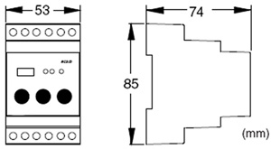 Габаритные размеры Systemair SC2/D Step contr. DX cooling
