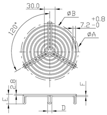 Габаритные размеры Systemair SG 250 Protection guard