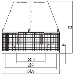 Габаритні розміри Soler&Palau TCDH EXD 010-4 IIBT4 0,25KW (230/400V50HZ)