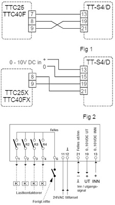 Схема подключения Systemair TT-S4/D Step switching unit