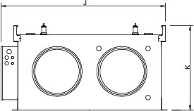 Габаритные размеры Systemair SDF 11 Sliding door kit-FR11