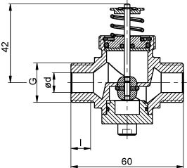 Габаритные размеры Клапаны Systemair ZTV 15-0,6-way valve