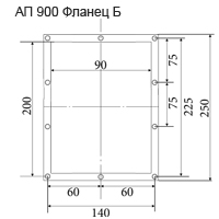 Габаритные размеры пылеулавливающего агрегата АП 900