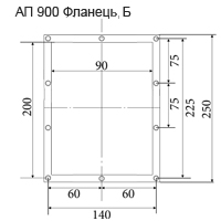 Габаритні розміри пиловловлюючого агрегату АП 900