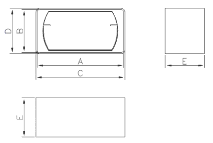 Габаритные размеры Dospel D/LPP 110x55