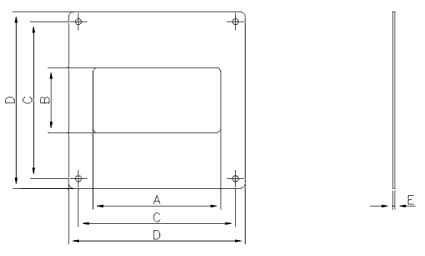 Габаритные размеры Dospel D/UKP 110x55
