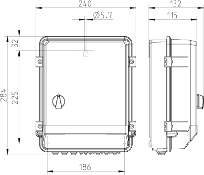 Габаритные размеры Systemair FRQ5-4A