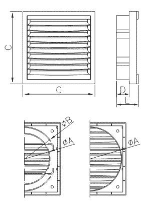 Габаритные размеры Dospel KR 150