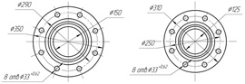 Габаритные размеры Насос ЦНС 180-800-1