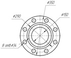 Габаритные размеры Насос ЦНС 180-128