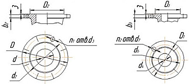 Габаритні розміри насоса Х 150-125-315