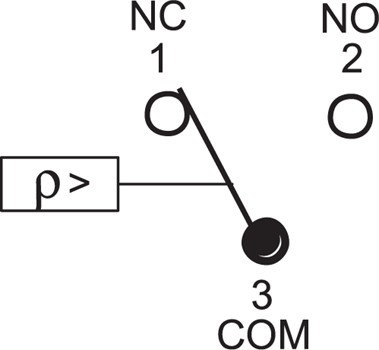 Схема подключения реле давления P 233 A Pressure sensor: