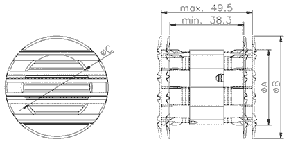 Габаритные размеры Dospel RD 40