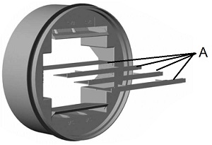 Габаритные размеры регулятора Systemair RDA-250-550/600/650/700M³/H CAV