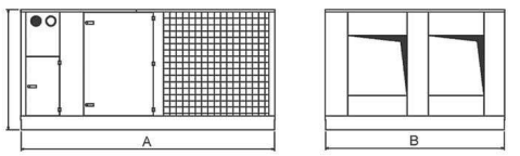 Габаритные размеры CMT Roof Top Compact AMC 32-20