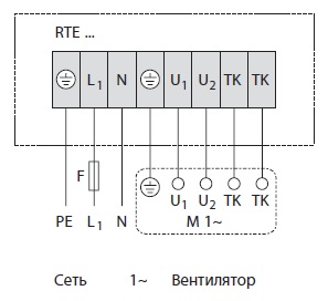Схема подключения RTE 1,5