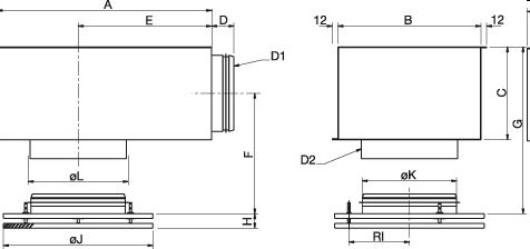 Габаритные  характеристики для диффузора Диффузоры Systemair TSK-200 Round ceiling diffuser 30G