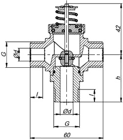 Габаритные размеры Клапаны Systemair ZTR 15-0,6 3-way valve