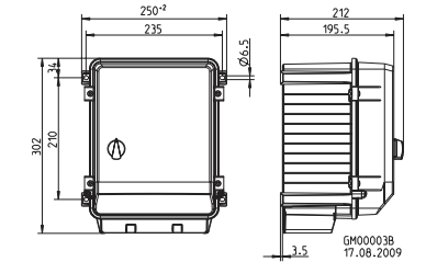 Габаритные размеры Systemair FRQ5S-4A