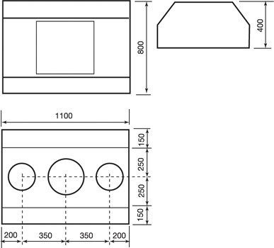 Габаритные размеры Systemair THM Roof Cowl MAXI