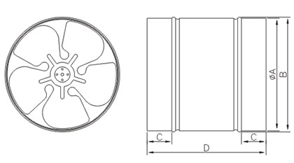 Габаритные размеры Dospel WB 200