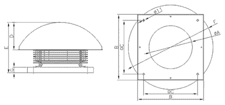 Габаритные размеры Dospel WD II 150