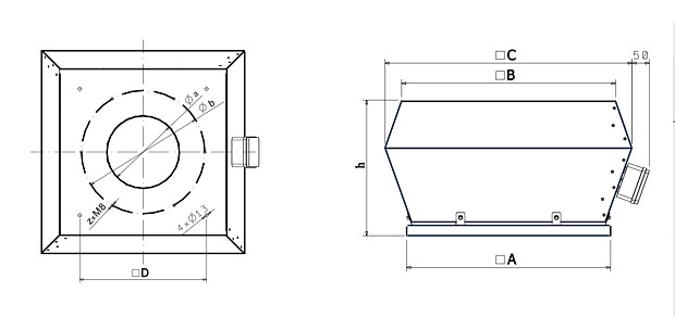 Габаритные размеры Dospel WDD 355H2
